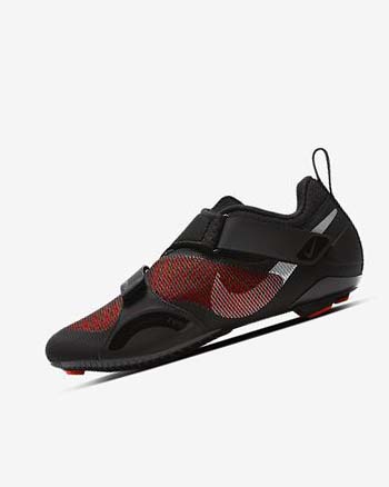 Nike SuperRep Cycle Negros Rojos Metal Plateados | MX 5027